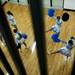 The Skyline cheer leading team practices routines before the game against Father Gabriel Richard on Friday. Daniel Brenner I AnnArbor.com